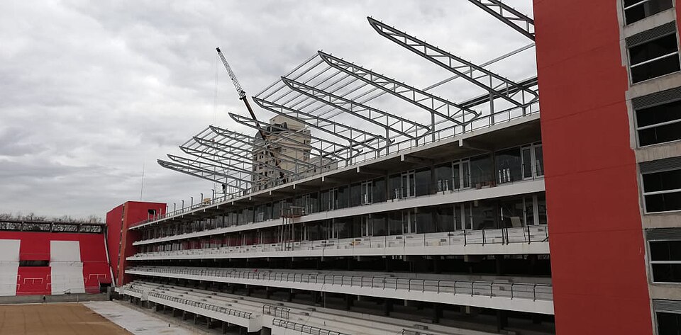 Vista del estadio de Estudiantes de La Plata en un día de partido